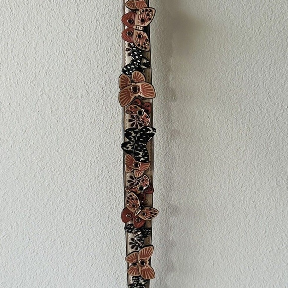 Extremely Rare Coach Butterfly Appliqué Novelty Shoulder Strap Leather and snake - Picture 4 of 8